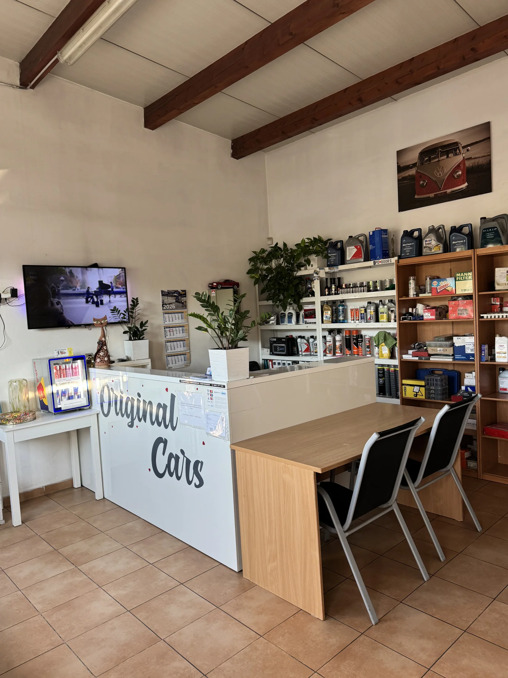 Recepcia autoservisu Original Cars